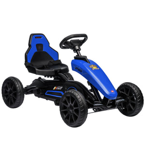 English Elm Aosom Kids Pedal Go Kart Sporty Ride on with Adjustable Seat and Eva Wheels W2225P229169