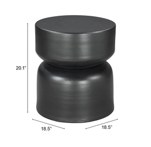 Busan Side Table Black 109756 Zuo Modern