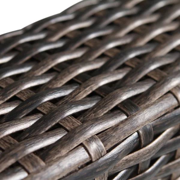 English Elm Minnesota Armless Sectional Seating Set - Elegant 2-Piece Outdoor Wicker Chairs With Cushions B120P233843