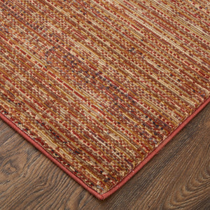 Feizy Rugs Deja Modern Low-pile Rug - Turkish Crafted With Polyester For Stylish Comfort In Any Room Decor Brown,Red,Tan Polypropylene,Polyester Dja39pjfter000e70