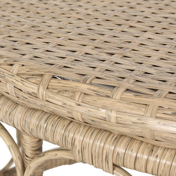 English Elm Christopher Knight Home® - BRUCE Wicker Rattan Coffee Table with Boho Weave Top, Durable Polyethylene Construction, 32.5"W Brown 70417.00LBRN
