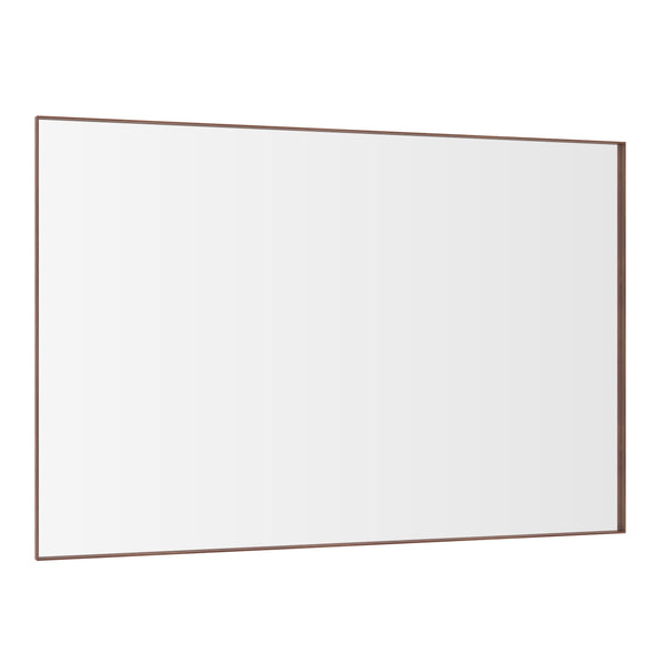 English Elm Oversized Aluminum Framed 72x48-Inch Full Length Mirror with Removable Tray and Dual Mounting Options Yellow+Coral W708P297638
