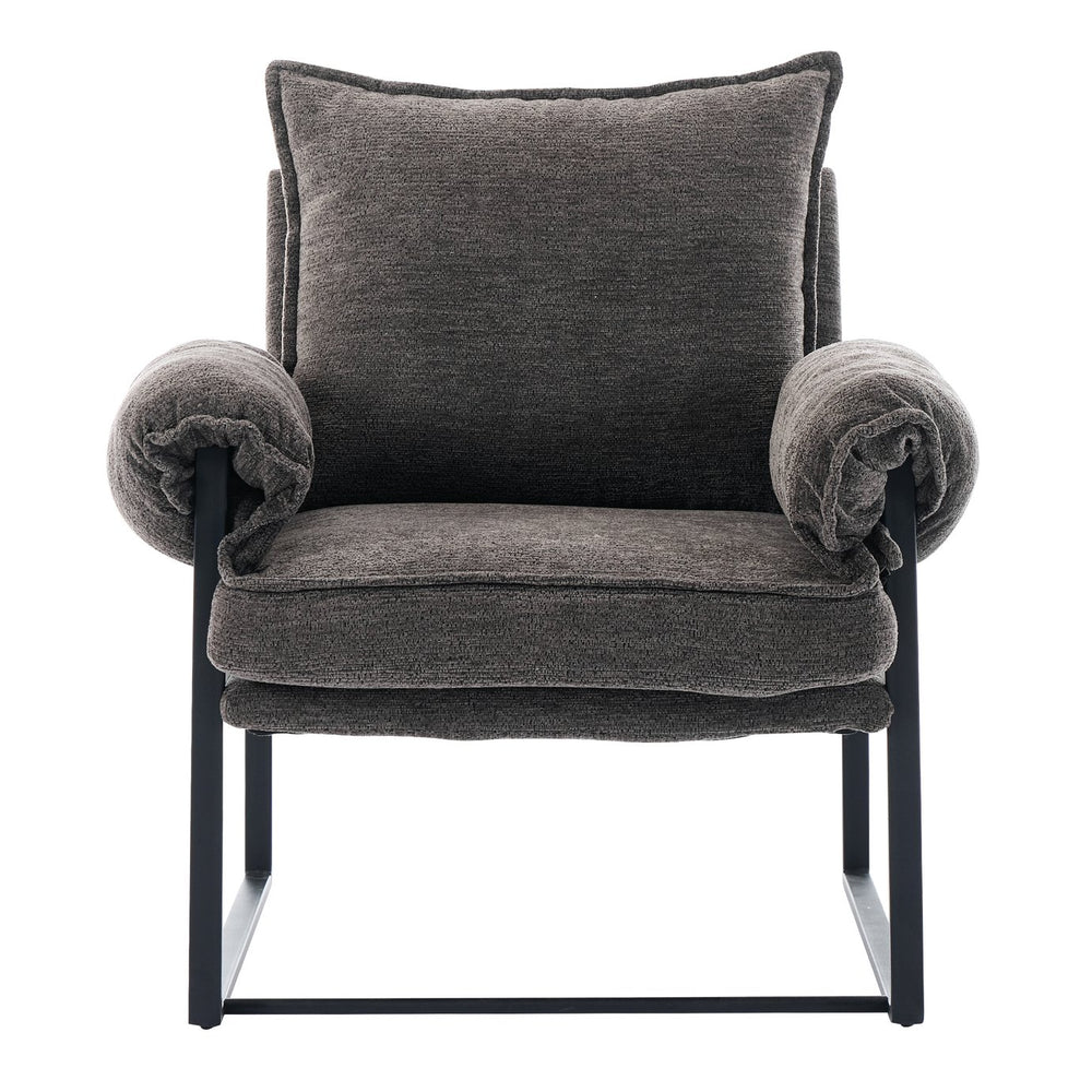English Elm Adjustable ergonomic recliner chair with 6-position 90°–180° support for lumbar comfort and versatile use Gray W2311P357153