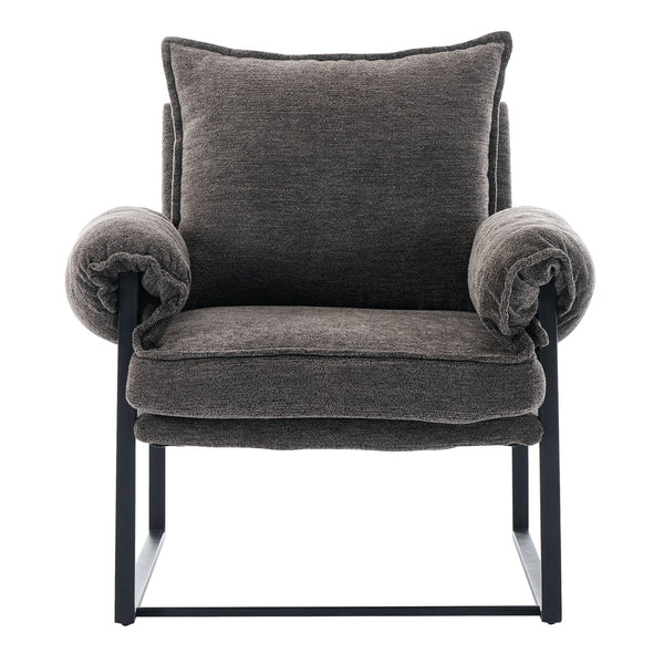 English Elm Adjustable ergonomic recliner chair with 6-position 90°–180° support for lumbar comfort and versatile use Gray W2311P357153