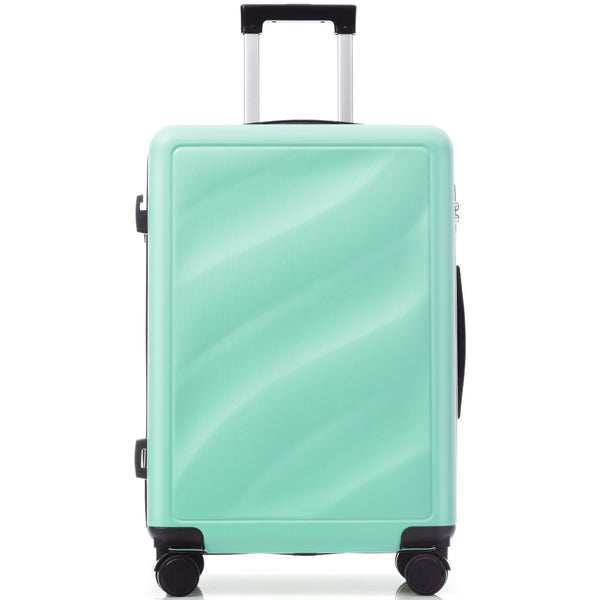 English Elm Luggage Set Three Piece Hard Shell Abs Suitcases with Spinner Wheels Tsa Lock Travel Green N730P304620F