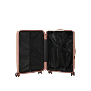 English Elm 4-piece Abs Hard Shell Luggage Set with Spinner Wheels Built-in Lock Lightweight Travel Rose Gold T3292P291258