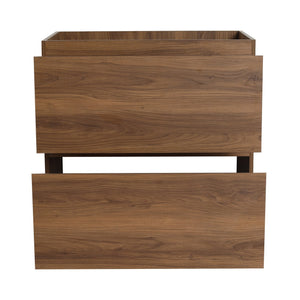 English Elm 30" Modern Bathroom Vanity without Sink – 30" Freestanding Engineered Wood Cabinet with Dual Drawers, Waterproof Finish, Easy Assembly Brown W1972P188248