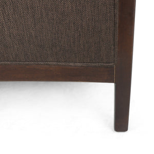 English Elm Christopher Knight Home® - Fabric Recliner Chair Mid-Century Push-Back Upholstered Armchair with Thick Cushion and Birch Frame Brown 70449.00BRN