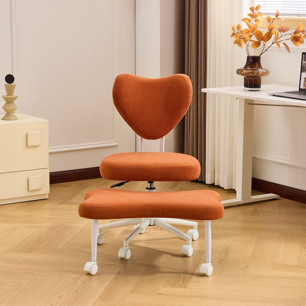 English Elm Meditation Chair - Ergonomic Cross-Legged Seat With Lumbar Support & Adjustable Cushion For Comfort W3248P399631