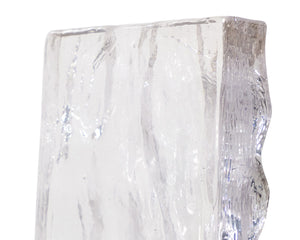 Sunpan Indira Sconce - Elegant Thick Cast Glass with Brushed Gold Base for Stunning Indoor Illumination