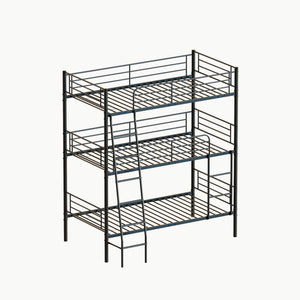 English Elm Black Metal Loft Bed with Built-in Desk Rgb Led Lighting and Charging Station Black W1671S00002