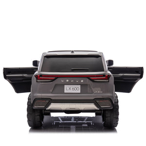 English Elm Licensed Lexus Lx600 24v Two Seater Kids Ride on Suv with Remote and Suspension Gray W1578P339058