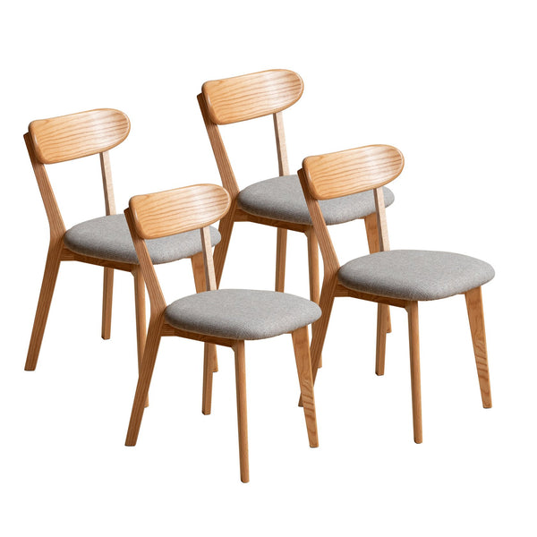 English Elm (Set Of 4 Pcs) Solid Oak Dining Chairs - Ergonomic, Easy-Care, Timeless Design For Any Space! W1283P256493