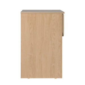 Domm Modern Scandinavian Nightstand with Open Cubby, Sleek Design & Quick 30-Minute Assembly