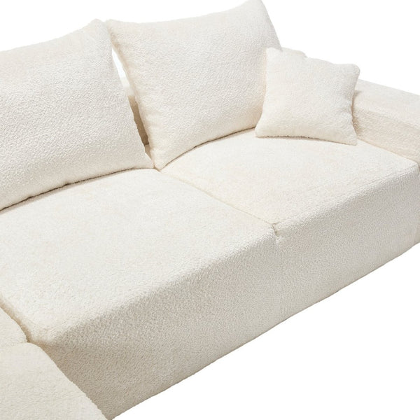 English Elm United L-Shaped Chenille Sofa - Plush Comfort, Spacious Design, No Assembly Required For Cozy Living W1568S00125-GIGA