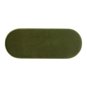 English Elm Jennifer Taylor Home - Fuji 49" Upholstered Oval Storage Bench with Bouclé Texture, Plush Tufted Lid & Hidden Compartment Olive Green B2719P238465
