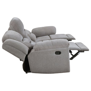 English Elm Chelan Plush Sofa and Loveseat Set with Sloped Arms for Contemporary Living Rooms B062S01730