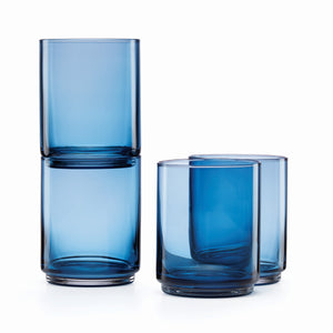 Lenox Tuscany Classics Stackable 4-Piece Tall Glasses Blue, NO COLOR GLASS,CRYSTAL 894462
