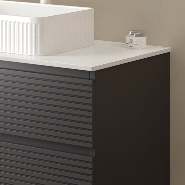 English Elm Vedo/veno 36 Inch Wall Mounted Plywood Bathroom Vanity Cabinet Matte Gray Modern W2615P200124