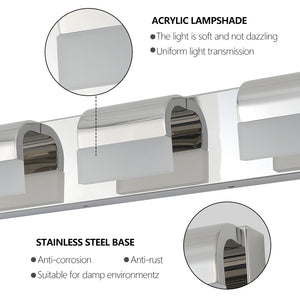 English Elm Bathroom Vanity Lighting - Modern 3-Light Led Fixture For Bright, Energy-Efficient Bathroom Illumination W2312P374898