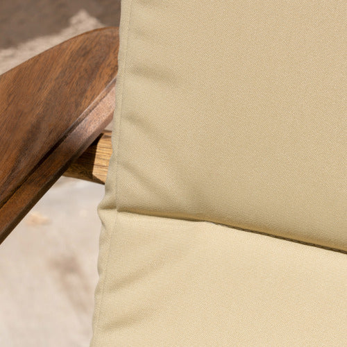 English Elm Christopher Knight Home® - Chair Cushion, Khaki Adirondack Style, Water-Resistant Fabric, Tailored Comfort For Outdoor Seating N769P577024K