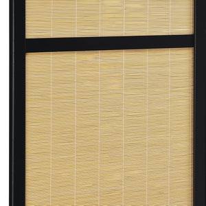 English Elm Sensei Woven Bamboo Folding Screen Fsc Pine Frame Four Panel Room Divider B062P451672