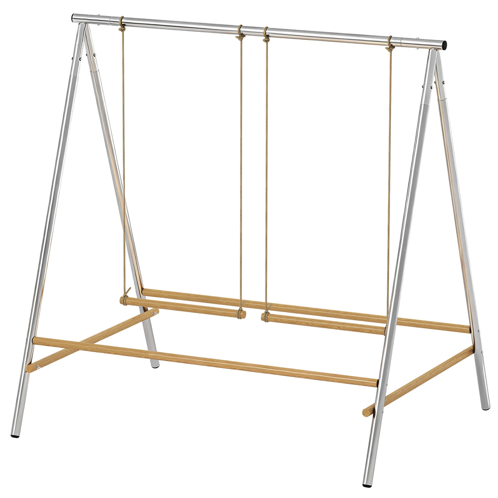 English Elm Coop Galvanized Steel Pine Roosting Bar Set with Dual Swings for 4 to 6 Chickens T3971P433775