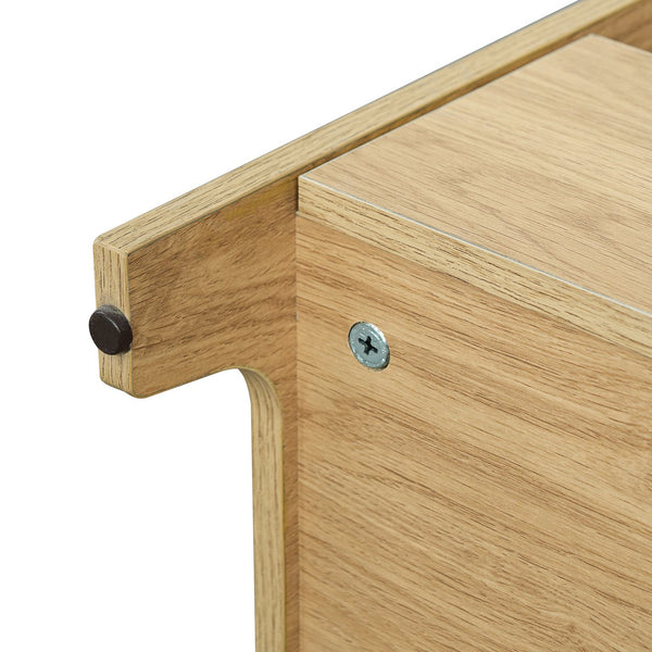 English Elm Modern Mdf Cat Litter Box Enclosure Side Table with Ventilated Storage Compartment Natural N752P394342N