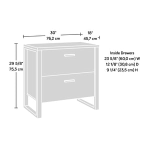 English Elm Lateral File - Modern Dark Brown Storage Solution For Efficient Organization And Stylish Workspaces B356P354470