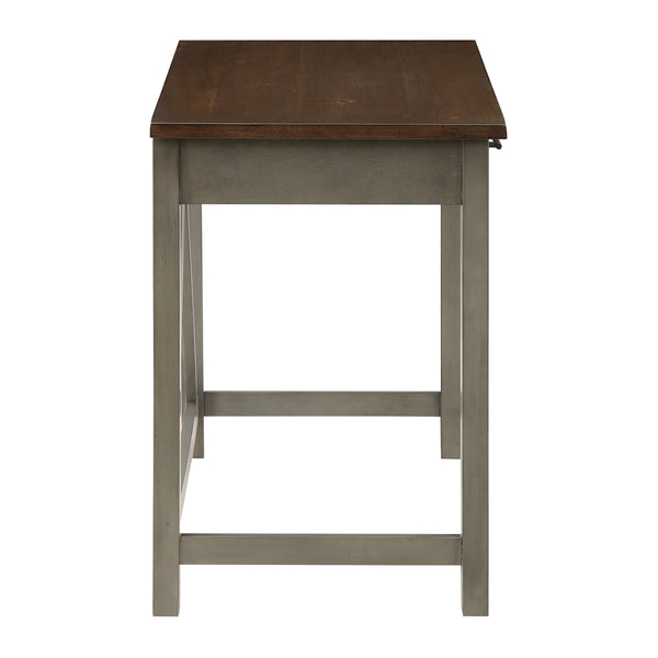 OSP Home Furnishings Milford Rustic Writing Desk Slate Grey