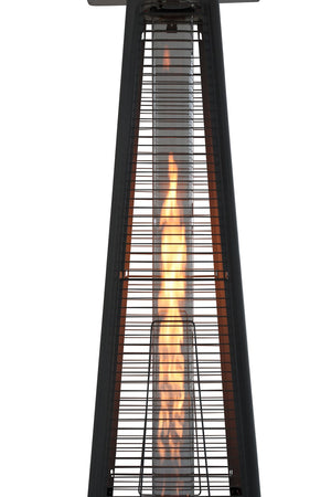 English Elm Commercial Grade Black 40000 Btu'S Propane Standing Patio Heater