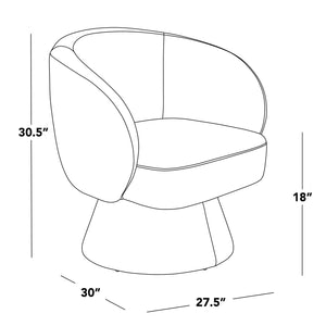 English Elm Swivel Accent Chair Silver Velvet Seat Gold X Pedestal Base Glam Living Room Grey B202P471332