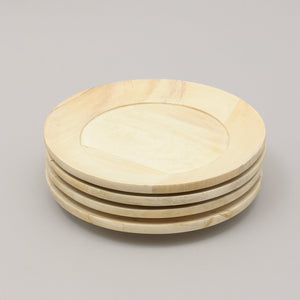 English Elm Handcrafted 13" Wooden Charger Plate – Rustic Tableware For Elegant Dining & Sustainable Style B346P321278