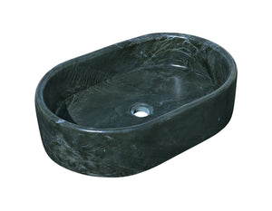 English Elm Green Natural Marble Vessel Sink - Polished Elegance For A Luxurious Bathroom Oasis, 23.6X15.7 Inches W1696P333275