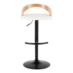 English Elm Adjustable Swivel Barstools Set of 3 Chrome Base Natural Wood Green Fabric Seat Black,White B202S02027
