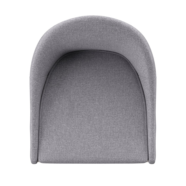 Homelegance By Top-Line Montague Mid-Century Wood Swivel Bar Height Stools (Set of 2) Grey Rubberwood