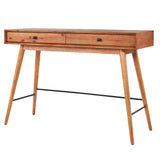 Homelegance By Top-Line Sarai Wood 2-Drawer TV Stand Console Table Brown Rubberwood