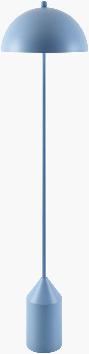 Livabliss Elder Artisan Hand-painted Metal Floor Lamp Tall Rustic Accent for Living Room Corners EER-021