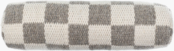 Surya Preethi Modern Accent Pillow - Luxurious Wool & Cotton, Handmade In India, 18"X18" Sophisticated Design Ivory Wool,Cotton,Polyester,Polyfill Eet002-520p