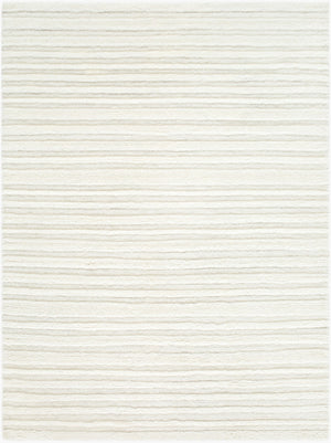 Livabliss Eleve Handwoven Cotton Wool Blend High Pile Accent Rug for Modern Minimalist Spaces Ivory, Cream 5' x 7' EEV2300-57