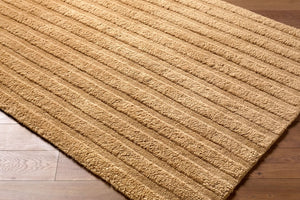 Livabliss Eleve Handwoven Cotton Wool Accent Rug Plush High Pile for Entryway or Bedroom Tan, Camel 6' x 9' EEV2301-69
