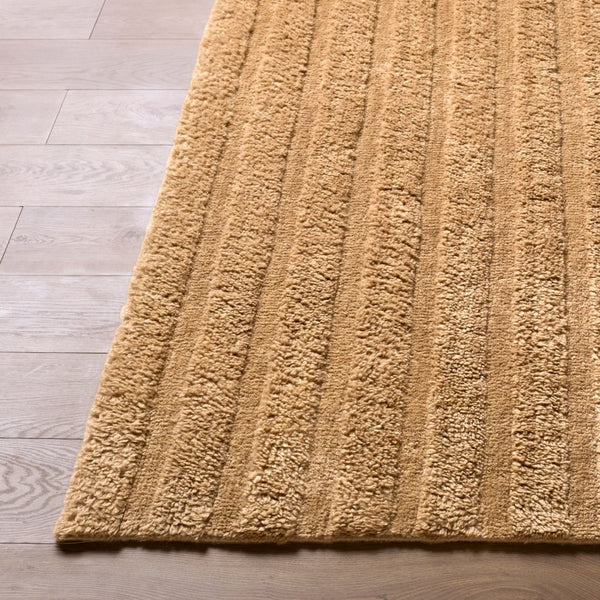 Livabliss Eleve Handwoven Cotton Wool Accent Rug Plush High Pile for Entryway or Bedroom Tan, Camel 6' x 9' EEV2301-69