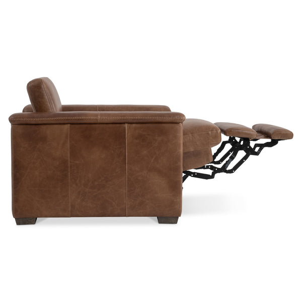 Bernhardt Bernhardt Lioni Power Recliner Chair In Premium Leather With Usb, Power Head & Footrest — Luxe Support 9562RHO