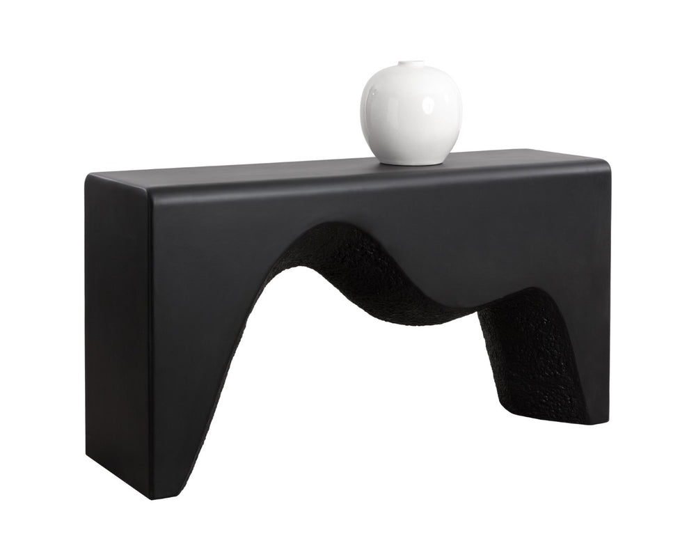 Sunpan MONTANUS Console Table - Modern Minimalist Concrete Design for Entryway & Living Spaces, 62" W 112213