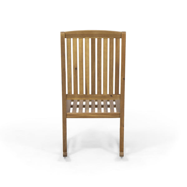 English Elm Christopher Knight Home® - Acacia Outdoor Porch Rocking Chair – Durable Acacia Hardwood, Rustic Slat Design, Smooth Rocking Motion Teak 65490.00