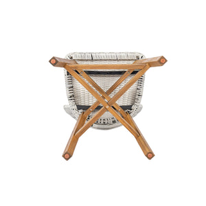 English Elm Christopher Knight Home® - Lymington Outdoor Bar Stool Set of 2 — Durable Acacia & Wicker Craft, Ergonomic 105° Backrest Comfort LIGHT GREY,Teak N775P278094G