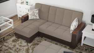 English Elm Primenest Zenaero Convertible Chaise Lounge With Storage - Stylish & Versatile Seating Solution! B030P303553-GIGA