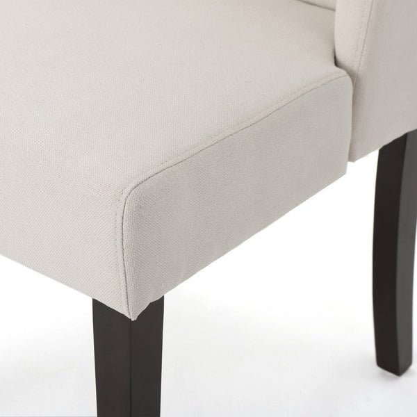 English Elm Dining Chair Set of 2 Wingback Upholstered Seats with Tapered Legs for Modern Spaces 60270.00IVY