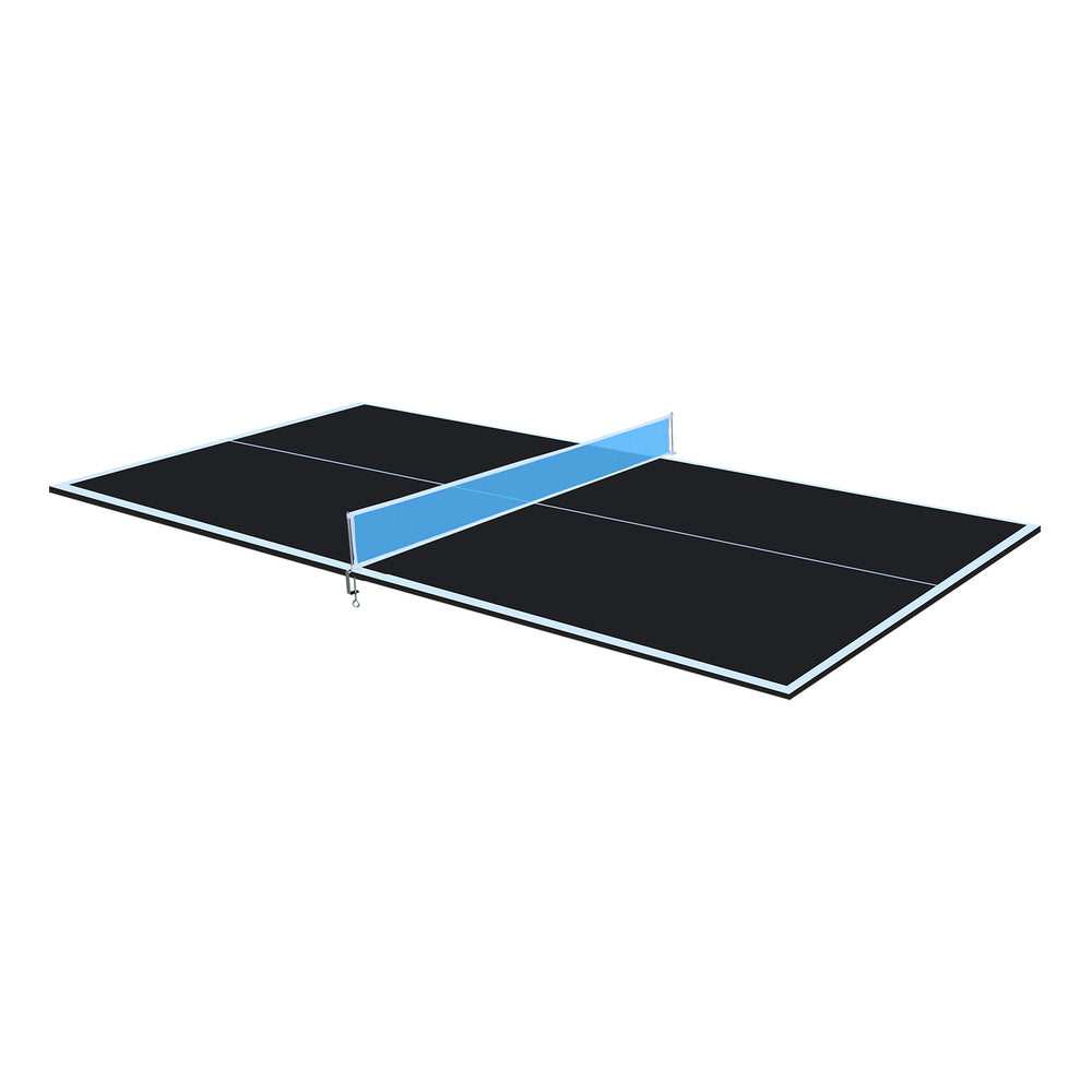 English Elm 7*4ft Foldable Mdf Ping Pong Conversion Top with Net for Game Room Practice W1408P310184