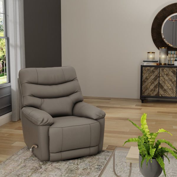 English Elm Global Home Swivel Glider Recliner In Oslo Sky - Stylish Comfort, Manual Footrest, Durable Design! B339P333951